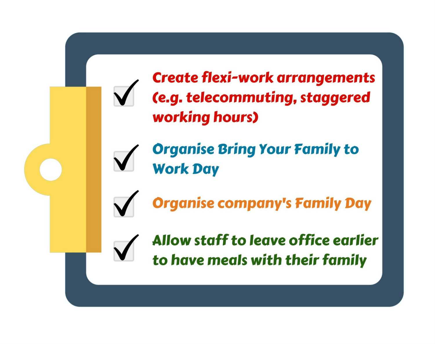 Familiy-friendly options for employer support